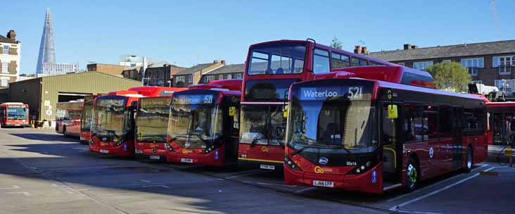 Go-Ahead London BYD D9UR ADL Enviro200EV SEe15, SEe3, & SEe16